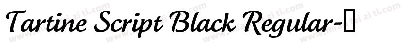 Tartine Script Black Regular字体转换